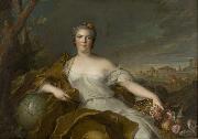 Jjean-Marc nattier Princess Louise-elisabeth of France - The Earth painting